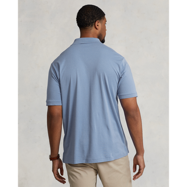 Harbor Island Blue Soft Cotton Polo Shirt Big & Tall 4