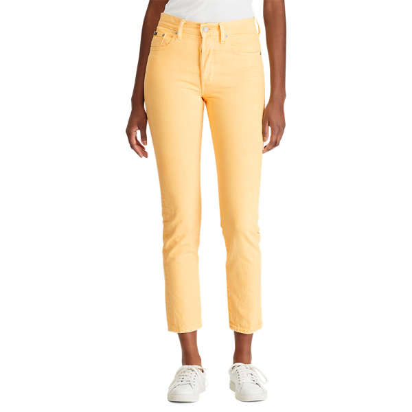 Slim-Jeans Callen mit hoher Taille Polo Ralph Lauren in Gelb 3