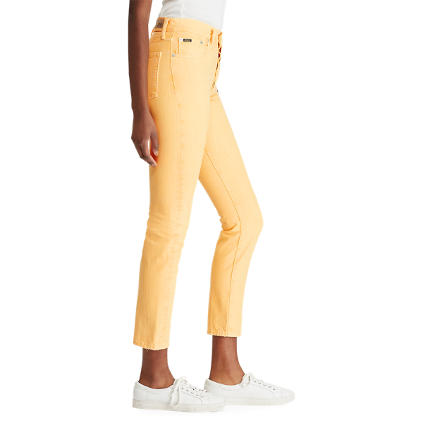 Slim-Jeans Callen mit hoher Taille Polo Ralph Lauren in Gelb 5