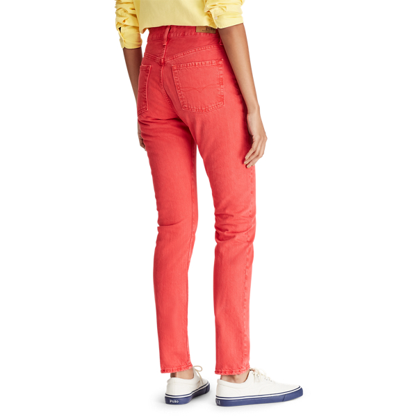 Slim-Jeans Callen mit hoher Taille Polo Ralph Lauren in Rot 6
