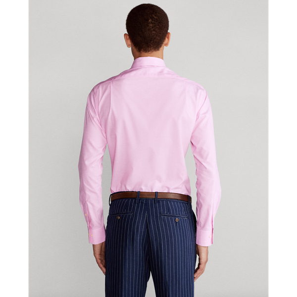 Pink/White Slim Fit End-on-End Shirt Polo Ralph Lauren 4