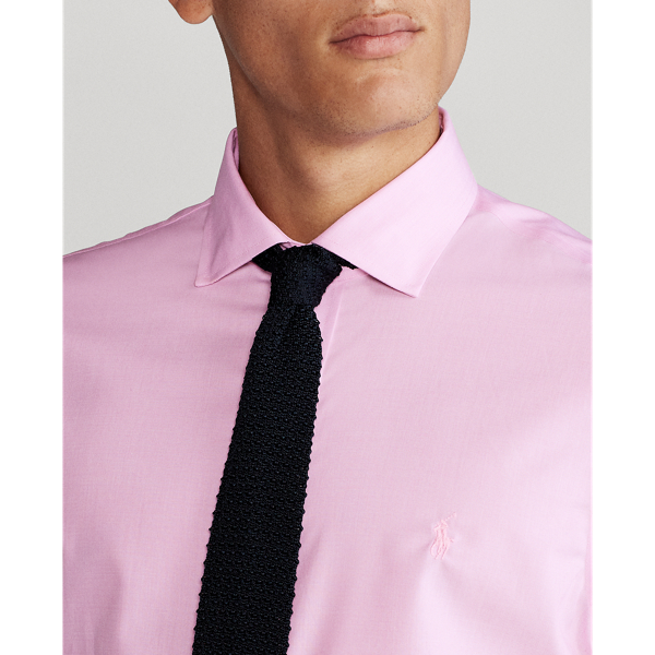 Pink/White Slim Fit End-on-End Shirt Polo Ralph Lauren 5