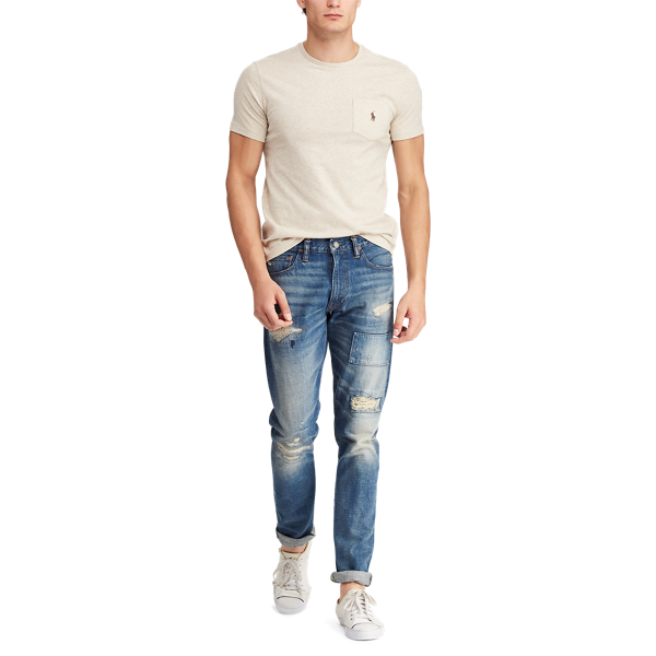 Expedition Dune Heather Custom Slim Fit Pocket T-Shirt Polo Ralph Lauren 4