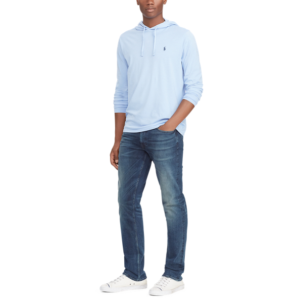 Maglietta in jersey con cappuccio Polo Ralph Lauren in Blu Austin 2