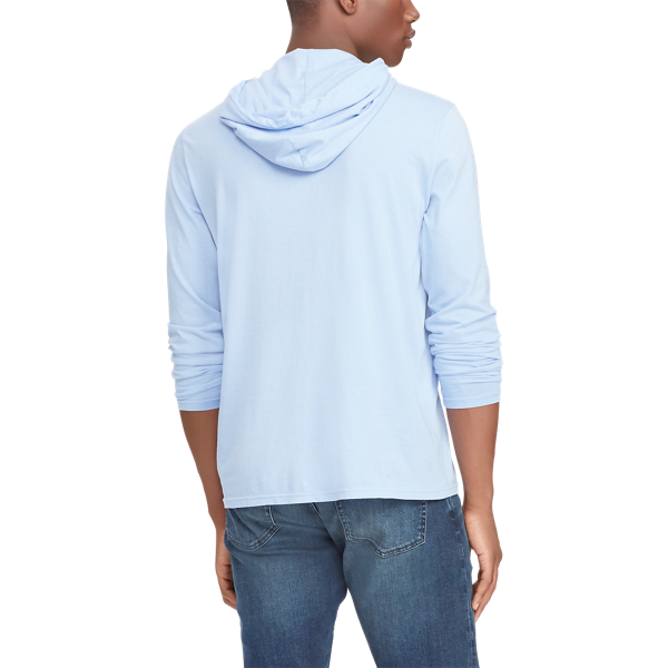 Maglietta in jersey con cappuccio Polo Ralph Lauren in Blu Austin 4