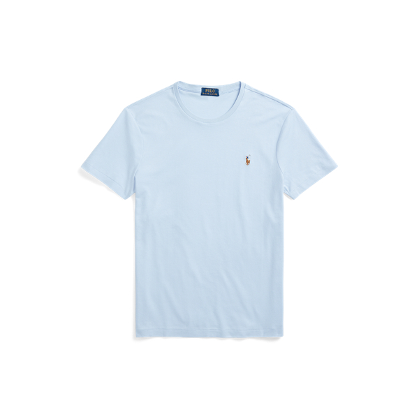 T-shirt de algod&atilde;o macio Custom Slim Fit Polo Ralph Lauren em 1
