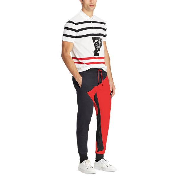 Black Double-Knit Graphic Jogger Polo Ralph Lauren 3