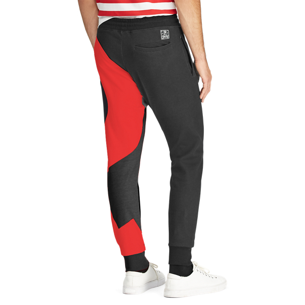 Black Double-Knit Graphic Jogger Polo Ralph Lauren 5