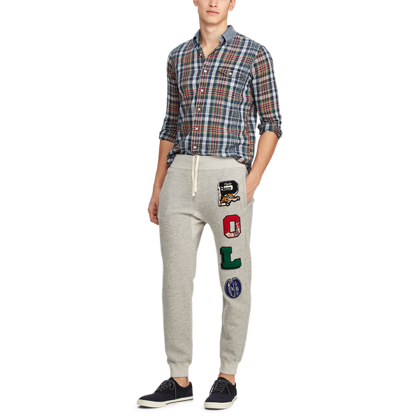 Polo Fleece Jogger Polo Ralph Lauren em Loft Heather 2