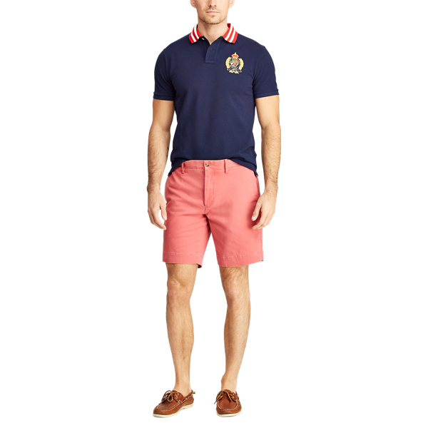 Cruise Navy Custom Slim Fit Mesh Polo Polo Ralph Lauren 4