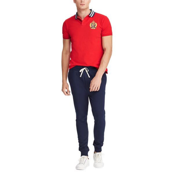 RL Red Custom Slim Fit Mesh Polo Polo Ralph Lauren 4