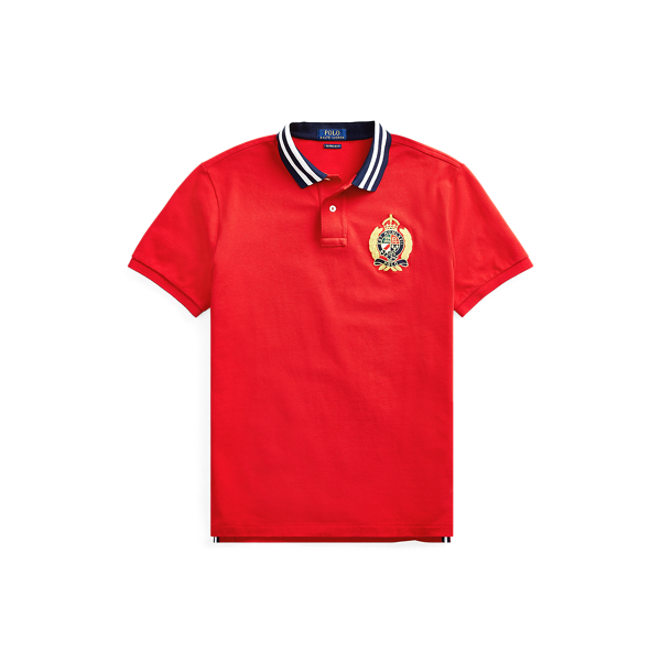 RL Red Custom Slim Fit Mesh Polo Polo Ralph Lauren 2