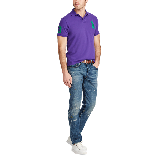 Purple Cactus Classic Fit Mesh Polo Shirt Polo Ralph Lauren 2