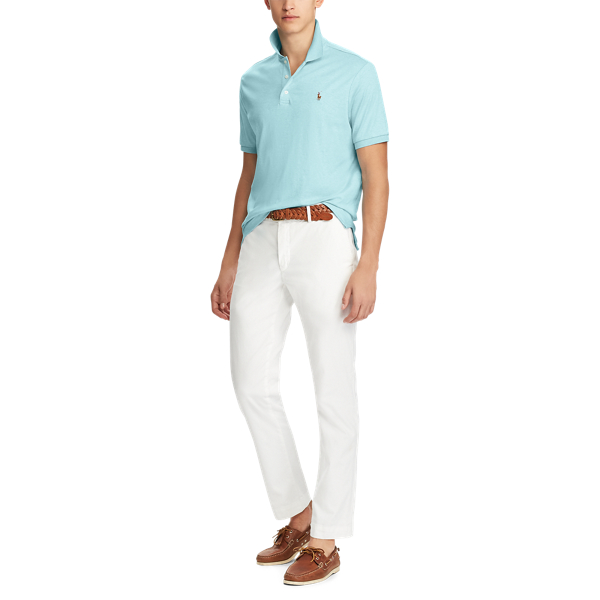 Watch Hill Blue Heather Slim Fit Soft-Touch Polo Shirt Polo Ralph Lauren 2