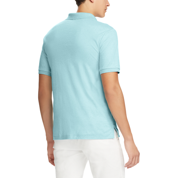 Watch Hill Blue Heather Slim Fit Soft-Touch Polo Shirt Polo Ralph Lauren 4