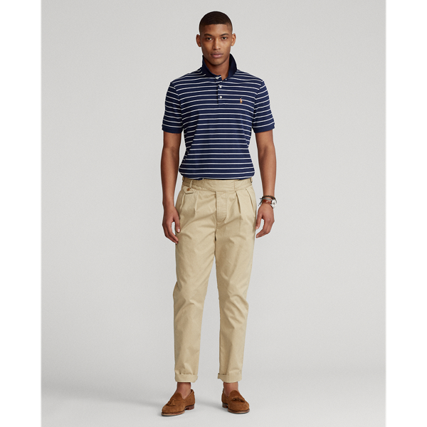 Polo mano morbida Custom Slim-Fit Polo Ralph Lauren in Refined Navy/White 4
