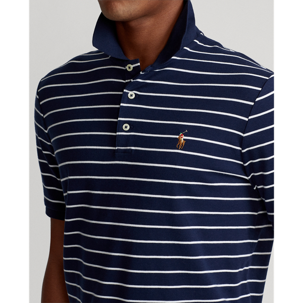 Polo mano morbida Custom Slim-Fit Polo Ralph Lauren in Refined Navy/White 6