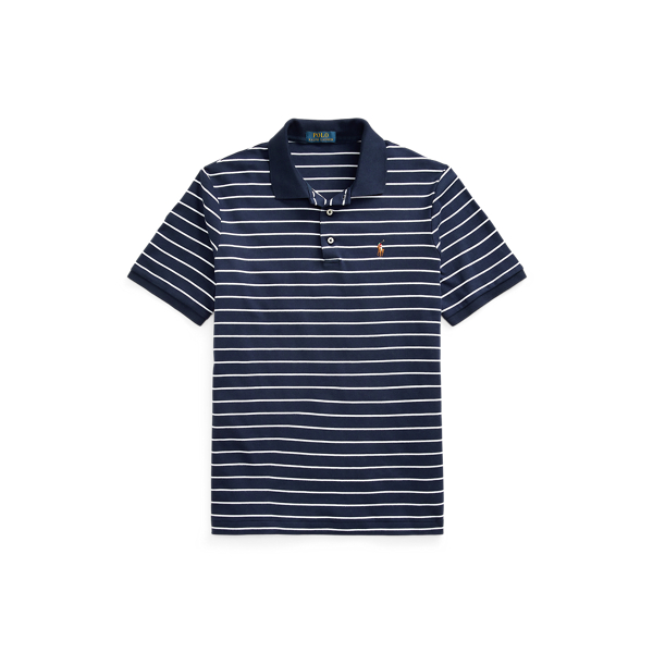 Polo mano morbida Custom Slim-Fit Polo Ralph Lauren in Refined Navy/White 2