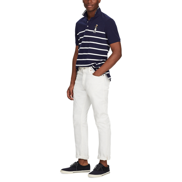 T-Shirt mit Captain Bear Polo Ralph Lauren in Kreuzfahrt-Navy/Wei&szlig; 4