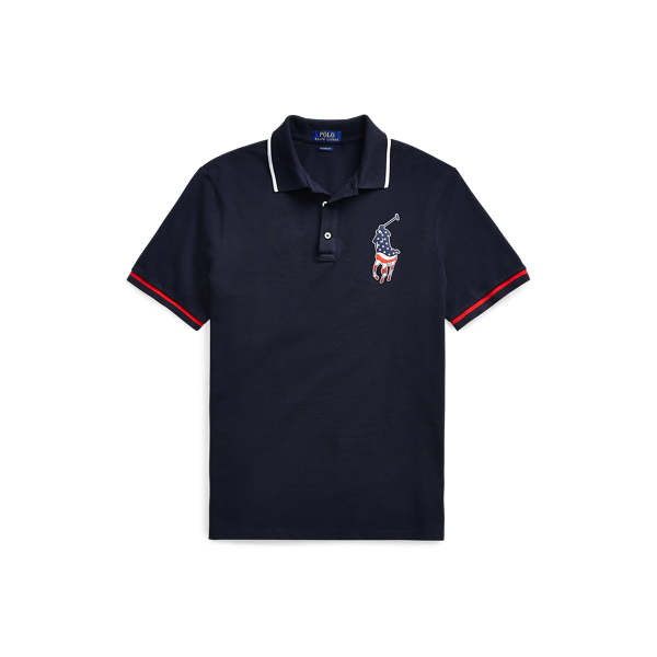 Classic Fit Mesh Polo Shirt Polo Ralph Lauren em 1