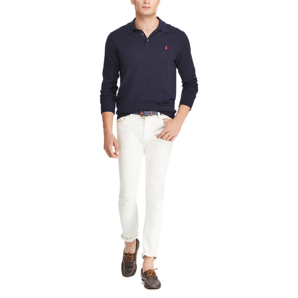 Hunter Navy Cotton Polo Jumper Polo Ralph Lauren 3