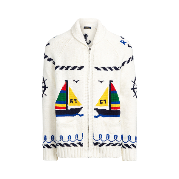 Pull en coton enti&egrave;rement zipp&eacute; Polo Ralph Lauren en 1