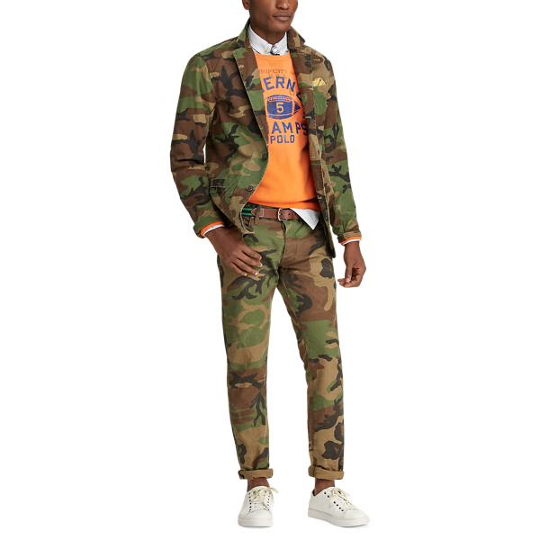 Surplus Camo Camo Cotton Canvas Sport Coat Polo Ralph Lauren 4