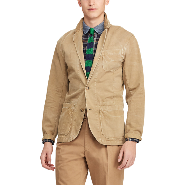 Cotton Chino Sport Coat for Men Ralph Lauren IL