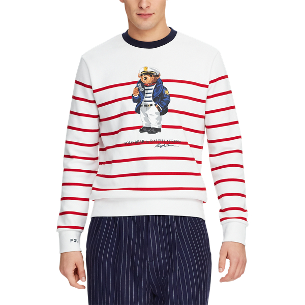 White/Red Sailor Bear Sweatshirt Polo Ralph Lauren 5