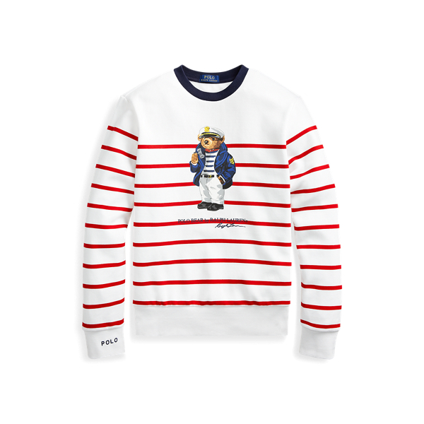 White/Red Sailor Bear Sweatshirt Polo Ralph Lauren 2