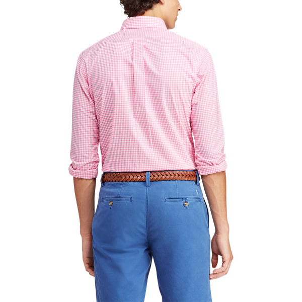 Pink/White Classic Fit Gingham Poplin Shirt Polo Ralph Lauren 4