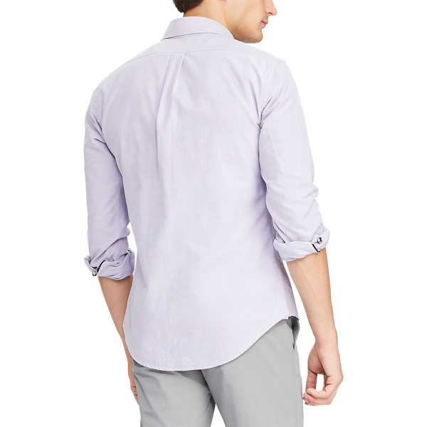 Grape/White Slim Fit Oxford Shirt Polo Ralph Lauren 5