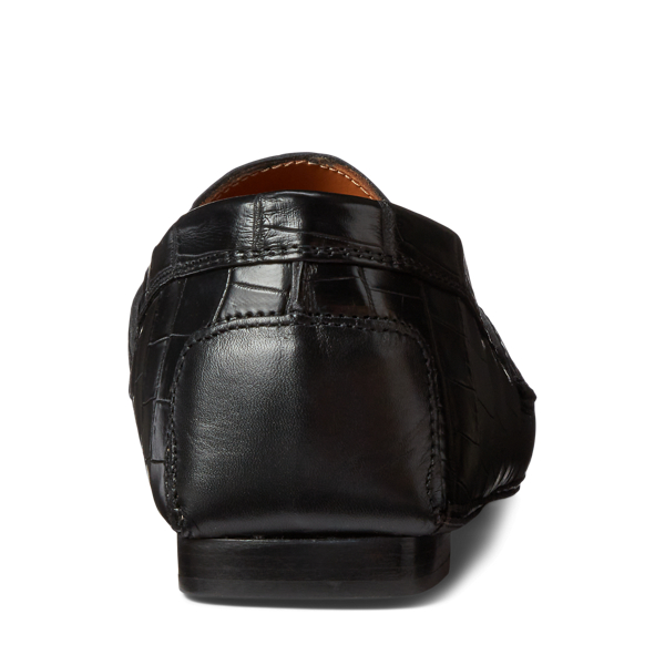 Black Hackett Alligator Loafer Purple Label 3