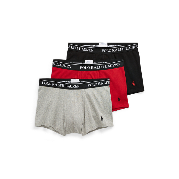 Black/ Grey Cotton Trunk 3-Pack Polo Ralph Lauren 1
