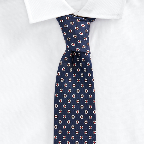 Navy Silk Narrow Tie Polo Ralph Lauren 2