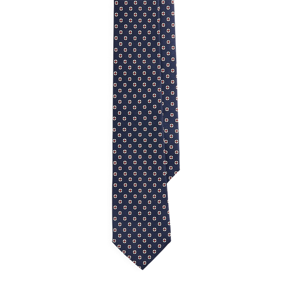 Navy Silk Narrow Tie Polo Ralph Lauren 4