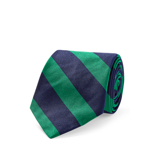 Striped Silk Repp Narrow Tie Polo Ralph Lauren em 1