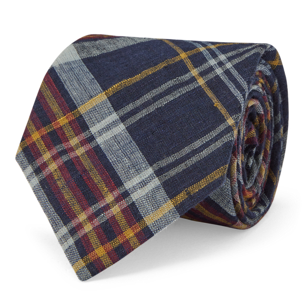 Cravate &eacute;troite &eacute;cossaise Polo Ralph Lauren en 1