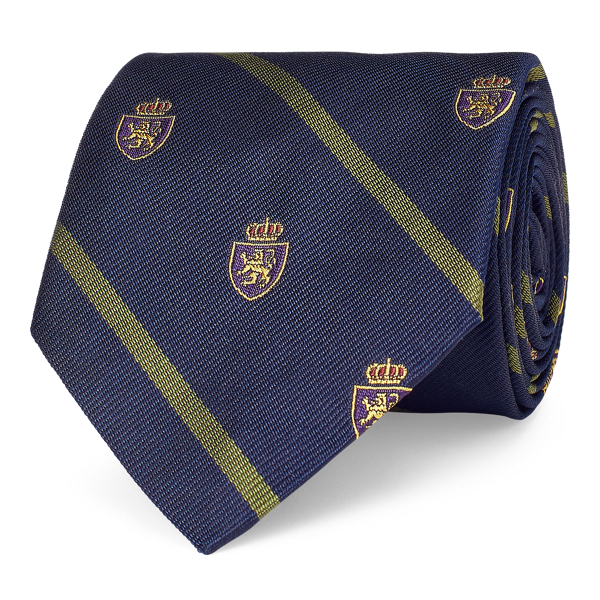 Silk Narrow Club Tie Polo Ralph Lauren 1