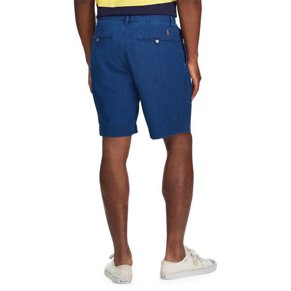 Indigo Seersucker Classic Fit Seersucker Short Big & Tall 4