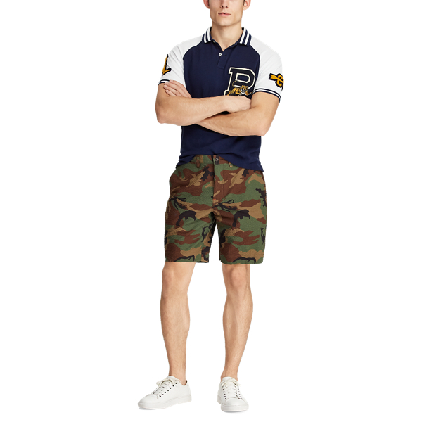 Classic Fit Seersucker Short Big & Tall em Surplus Camo 2