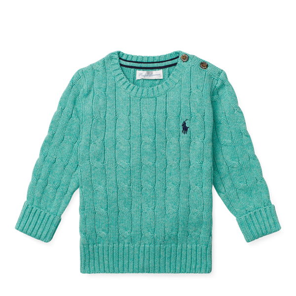 Cable-Knit Cotton Jumper Baby Boy 1
