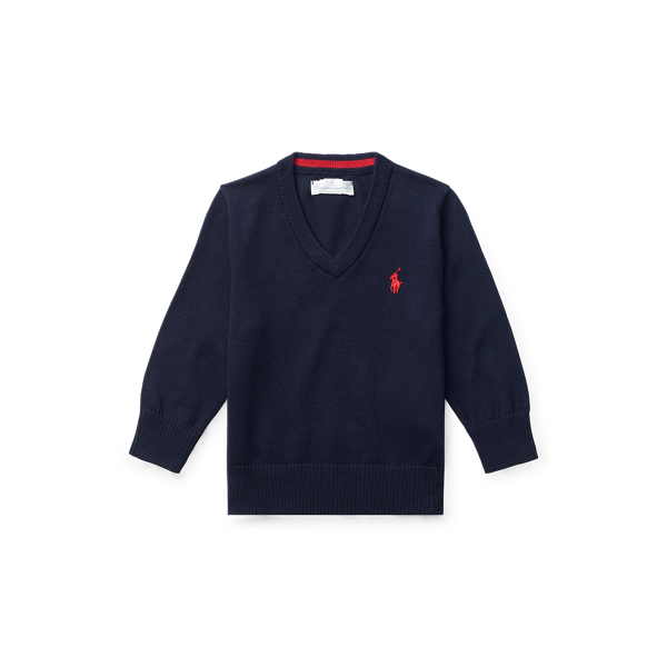 Cotton V-Neck Jumper