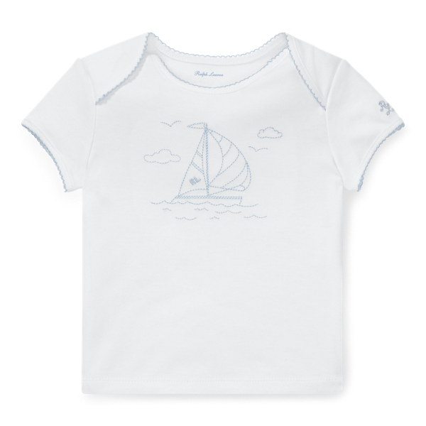 Maglietta in cotone con ricami Baby Boy in 1