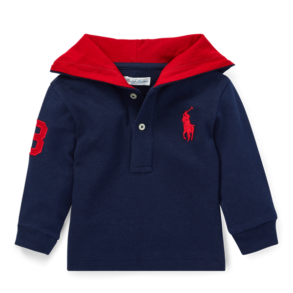Kapuzenshirt aus Baumwollpiqu&eacute;