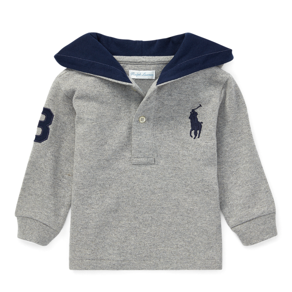 Cotton Mesh Hoodie Baby Boy 1