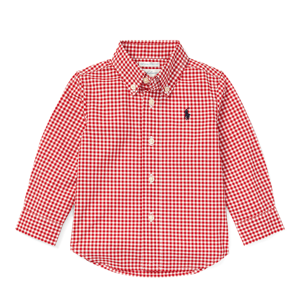Gingham Cotton Poplin Shirt Baby Boy 1