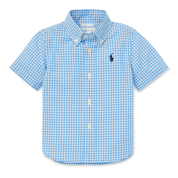 Gingham Cotton Poplin Shirt