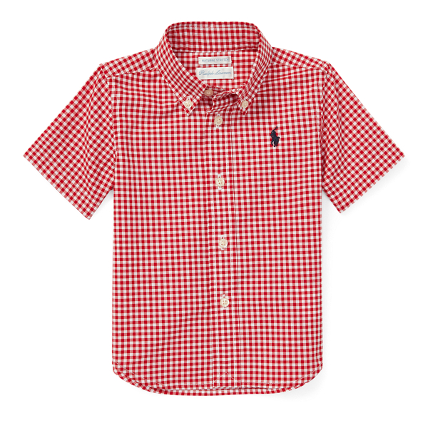 Gingham Cotton Poplin Shirt Baby Boy 1
