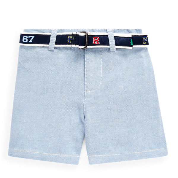 Belted Stretch Oxford Short Baby Boy in 1